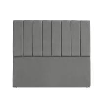 Cabeceira Estofada Casal Carla 140 cm Suede Cinza Cabeceira Estofada Casal Carla 140 cm Suede Cinza