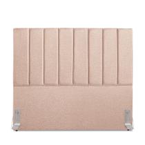 Cabeceira Estofada Casal Carla 140cm Linho Rose