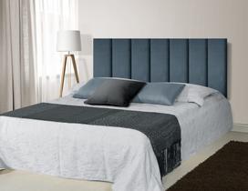 Cabeceira Estofada Casal Queen Modulada 160x50 Módulos Autocolante