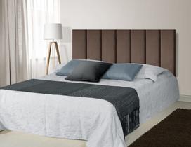 Cabeceira Estofada Casal Queen Modulada 160x50 Módulos Autocolante