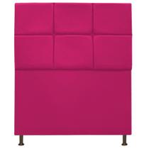 Cabeceira Estofada Damares 100 cm para Cama Solteiro com Botonê Suede Pink