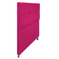 Cabeceira Estofada Damares 100cm para Cama Solteiro Botonê Suede Pink - KDAcanto Móveis Cabeceira Estofada Damares 100cm para Cama Solteiro Botonê Suede Pink - KDAcanto Móveis