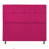 Cabeceira Estofada Damares 160 cm para Cama Queen Size com Botonê Suede Pink