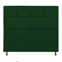 Cabeceira Estofada Damares 160 cm Queen Size Com Botonê Suede Verde - Amarena Móveis