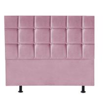 Cabeceira Estofada Damares 160 cm Queen Size Quarto para Cama Box Suede Rosa Bebê - KDAcanto Móveis Cabeceira Estofada Damares 160 cm Queen Size Quarto para Cama Box Suede Rosa Bebê - KDAcanto Móveis