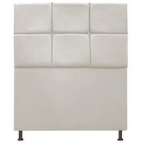 Cabeceira Estofada Damares 90cm Solteiro Botonê Suede Bege - Damaffê Móveis Cabeceira Estofada Damares 90cm Solteiro Botonê Suede Bege - Damaffê Móveis