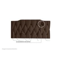 Cabeceira Estofada de Cama Box Casal 160 cm Nicole Marrom - MagL Cabeceira Estofada de Cama Box Casal 160 cm Nicole Marrom - MagL
