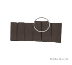 Cabeceira Estofada de Cama Box Casal 160 x 55 cm Dubai Cores - MagL