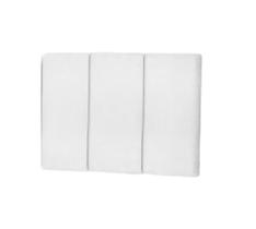Cabeceira Estofada de Cama Box Casal 160 x 61 cm Dubai Branco - MagL