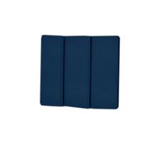 Cabeceira Estofada de Cama Box Solteiro 90 x 57 cm Dubai Azul - MagL