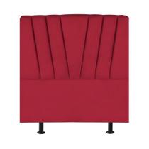 Cabeceira Estofada De Cama Casal Box 140 Cm Louise Suede vermelho Cabeceira Estofada De Cama Casal Box 140 Cm Louise Suede vermelho
