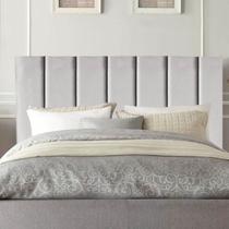 Cabeceira Estofada de Cama Solteiro Box 100 cm Esther Suede E Frame
