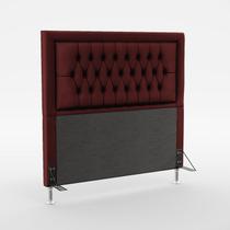 Cabeceira Estofada Decorativa Antares Para Cama Box 160 Para Cama Queen Sued Bordô Aradecor Cabeceira Estofada Decorativa Antares Para Cama Box 160 Para Cama Queen Sued Bordô Aradecor