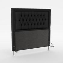 Cabeceira Estofada Decorativa Antares Para Cama Box 160 Para Cama Queen Sued Preto Aradecor Cabeceira Estofada Decorativa Antares Para Cama Box 160 Para Cama Queen Sued Preto Aradecor