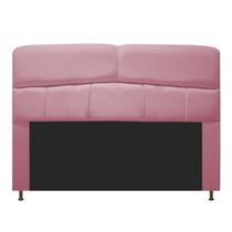 Cabeceira Estofada Donna 160 cm para Cama Queen Size Suede Rosa Bebê Cabeceira Estofada Donna 160 cm para Cama Queen Size Suede Rosa Bebê
