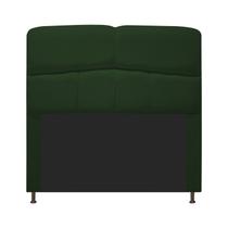 Cabeceira Estofada Donna 90 cm para Cama Solteiro Suede Verde - Damaffê Móveis