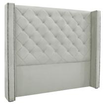 Cabeceira Estofada Egito SPZ 219cm Casal Veludo - ADJ Decor
