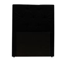 Cabeceira Estofada Gabriela para Cama Box 100cm Solteiro Suede Preto