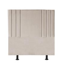 Cabeceira Estofada Grécia 100 cm Solteiro Quarto para Cama Box material sintético Bege - Damaffê Móveis Cabeceira Estofada Grécia 100 cm Solteiro Quarto para Cama Box material sintético Bege - Damaffê Móveis