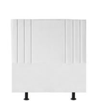 Cabeceira Estofada Grécia 90 cm Solteiro Quarto para Cama Box material sintético Branco - Damaffê Móveis Cabeceira Estofada Grécia 90 cm Solteiro Quarto para Cama Box material sintético Branco - Damaffê Móveis
