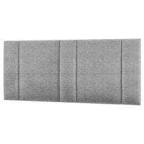 Cabeceira Estofada Iluminação Led Glow Cama Queen Size 160cm Linho Cinza Cabeceira Estofada Iluminação Led Glow Cama Queen Size 160cm Linho Cinza