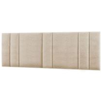 Cabeceira Estofada Iluminação Led Stella Cama King Size 200 Cm Linho Bege Cabeceira Estofada Iluminação Led Stella Cama King Size 200 Cm Linho Bege