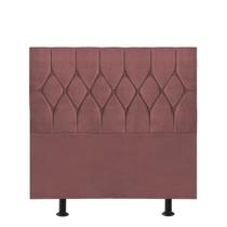 Cabeceira Estofada Istambul Capitonê 100cm Solteiro Box Quarto Suede Rose Gold - Gat Magazine