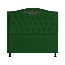 Cabeceira Estofada Kate King 195 cm para Cama Box Suede Verde - W&D Decor