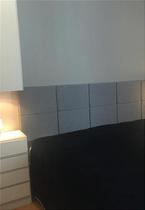 Cabeceira Estofada King 10 Blocos Não é Segredo Linho Cinza Vazado 195x60 Cabeceira Estofada King 10 Blocos Não é Segredo Linho Cinza Vazado 195x60