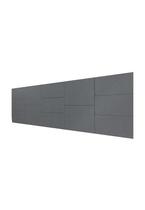 Cabeceira Estofada King 13 Blocos Não é Segredo Facto Cinza Escuro 195x60 Cabeceira Estofada King 13 Blocos Não é Segredo Facto Cinza Escuro 195x60