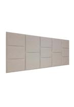 Cabeceira Estofada King 13 Blocos Não é Segredo Suede Animale Bege 195x60