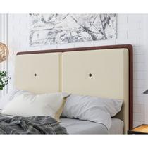 Cabeceira Estofada King 195 cm Coral Linho