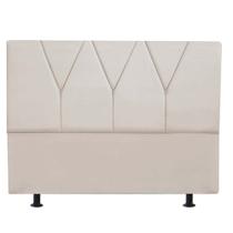 Cabeceira Estofada King 195CM Jade material sintético Bege - D A DECOR