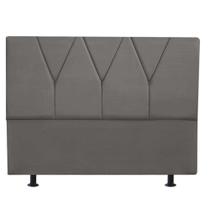 Cabeceira Estofada King 195CM Jade material sintético Cinza - D A DECOR Cabeceira Estofada King 195CM Jade material sintético Cinza - D A DECOR