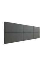 Cabeceira Estofada King 6 Blocos Não é Segredo Suede Animale Cinza 195x60
