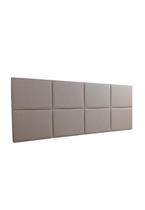 Cabeceira Estofada King 8 Blocos Não é Segredo material sintético Marrom Claro 195x60