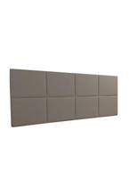Cabeceira Estofada King 8 Blocos Não é Segredo Suede Liso Marrom Claro 195x60 Cabeceira Estofada King 8 Blocos Não é Segredo Suede Liso Marrom Claro 195x60