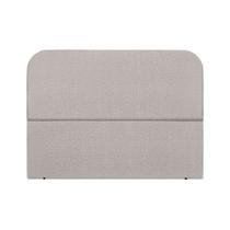 Cabeceira Estofada King Alana 195cm Linho Cinza