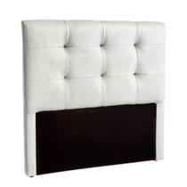 Cabeceira Estofada King Alice Nature Material Sintético Branco 193x136 Cabeceira Estofada King Alice Nature Material Sintético Branco 193x136