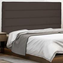 Cabeceira Estofada La Italian Queen Fixação no Box MDF Suede Café Abmaza Cabeceira Estofada La Italian Queen Fixação no Box MDF Suede Café Abmaza