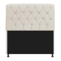 Cabeceira Estofada Lady 195 cm Solteiro Com Capitonê Sintético - Amarena Móveis Cabeceira Estofada Lady 195 cm Solteiro Com Capitonê Sintético - Amarena Móveis