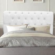 Cabeceira Estofada Lady Capitonê 160 cm Queen Size Quarto para Cama Box Suede Branco - Damaffê Móveis Cabeceira Estofada Lady Capitonê 160 cm Queen Size Quarto para Cama Box Suede Branco - Damaffê Móveis