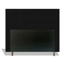 Cabeceira Estofada Lia 140 cm Para Cama Box Quarto Casal MV Estofados Suede Preto Cabeceira Estofada Lia 140 cm Para Cama Box Quarto Casal MV Estofados Suede Preto