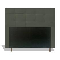 Cabeceira Estofada Lia 195 cm Para Cama Box Quarto King Size MV Estofados Suede Cinza