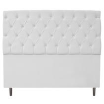 Cabeceira Estofada Liverpool 160 cm Queen Size Corano Branco - Amarena Móveis