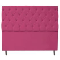 Cabeceira Estofada Liverpool 160 cm Queen Size Corano Pink - ADJ Decor