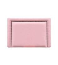 Cabeceira Estofada Luxo Solteiro Reta Rosa Com Tacha Cabeceira Estofada Luxo Solteiro Reta Rosa Com Tacha