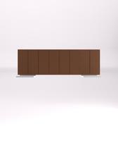 Cabeceira Estofada Marrom - Bela + Bancada - Solteiro - Box Cabeceira Estofada Marrom - Bela + Bancada - Solteiro - Box