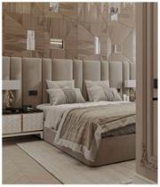 Cabeceira Estofada Modulada Adesiva 165 cm x 80 cm