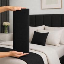 Cabeceira Estofada Modular 20x45cm Autoadesiva Suede Quarto Casal